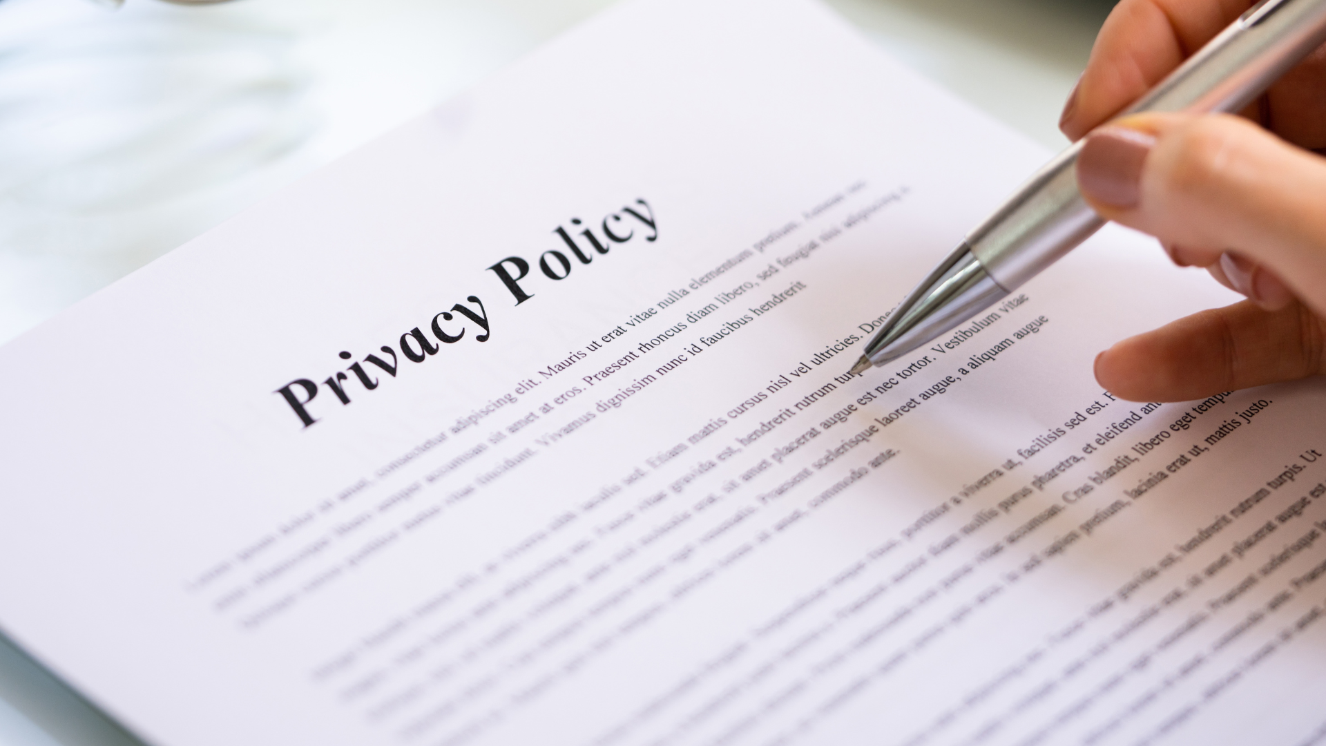 Banking privacy policy